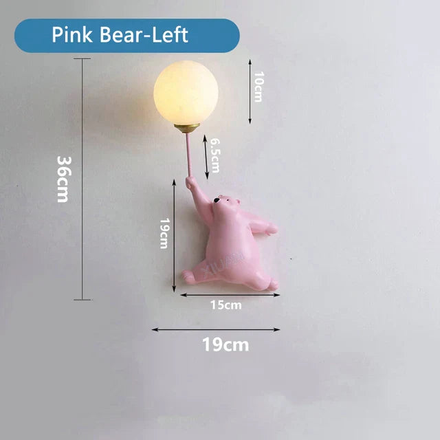 Cartoon Wall Lamp for Kids with Soft Glow