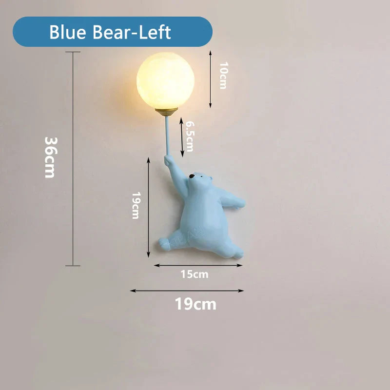 Cartoon Wall Lamp for Kids with Soft Glow