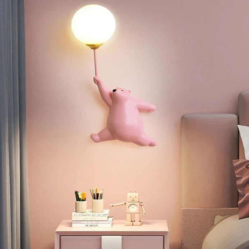 3D Moon Cartoon Wall Light for Kids