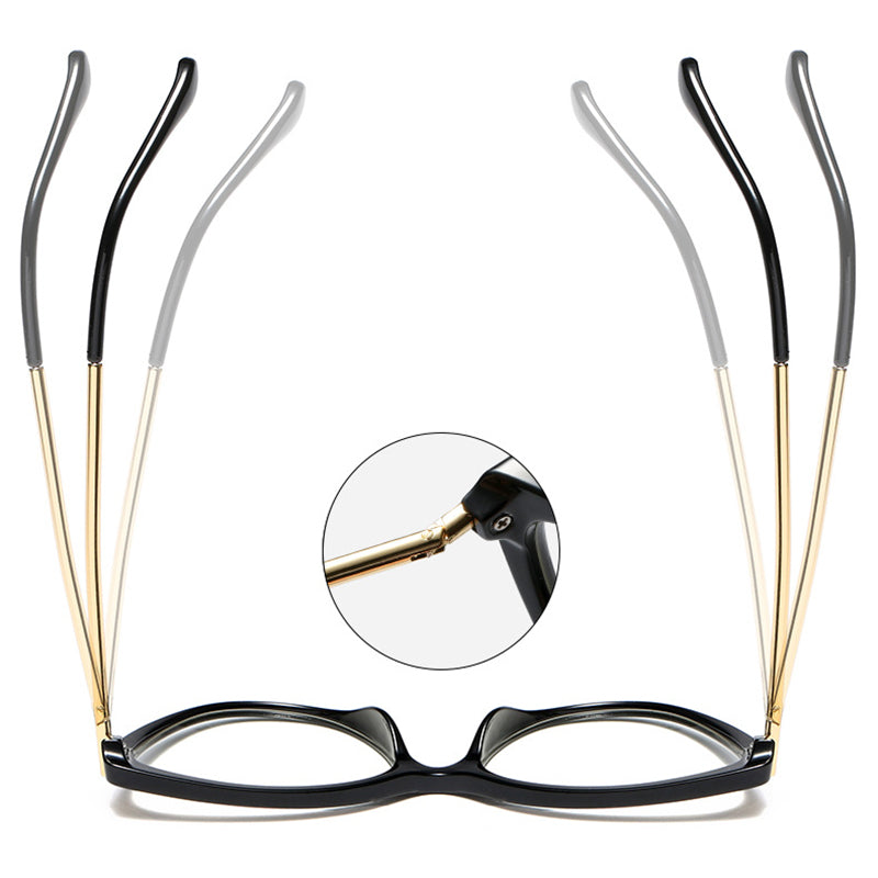 Cat-Eye TR90 Glasses with Blue Light Filter and UV Protection