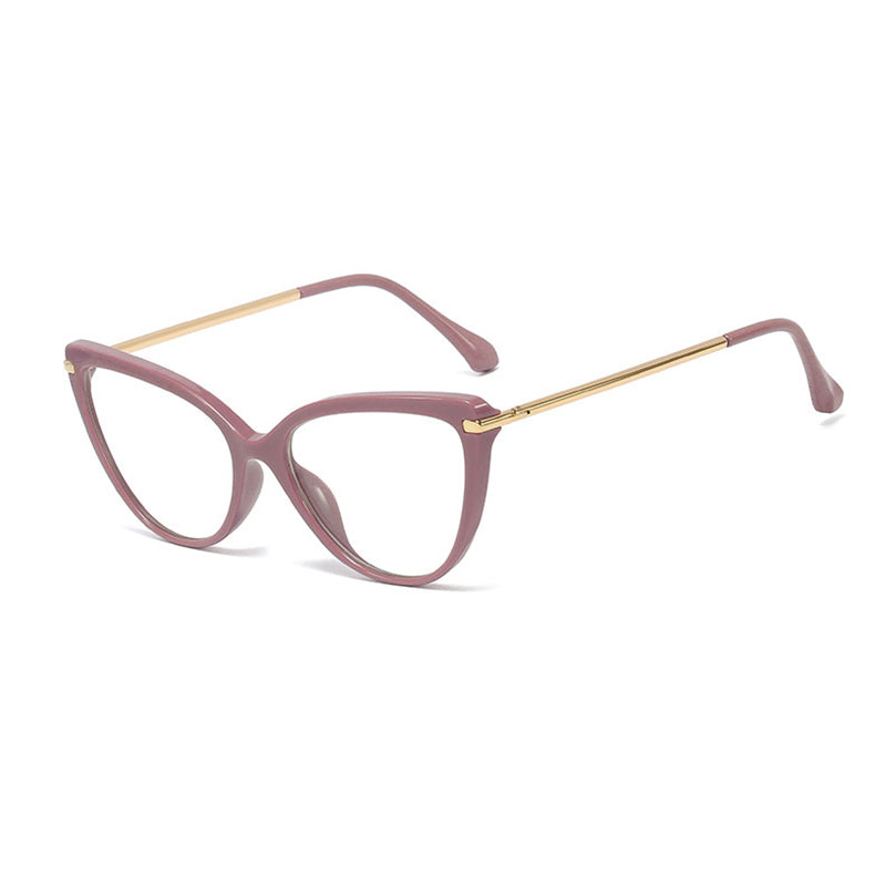 Cat-Eye TR90 Glasses with Blue Light Filter and UV Protection