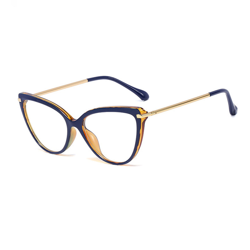 Cat-Eye TR90 Glasses with Blue Light Filter and UV Protection
