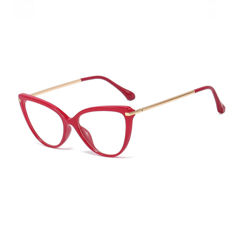 Cat-Eye TR90 Glasses with Blue Light Filter and UV Protection