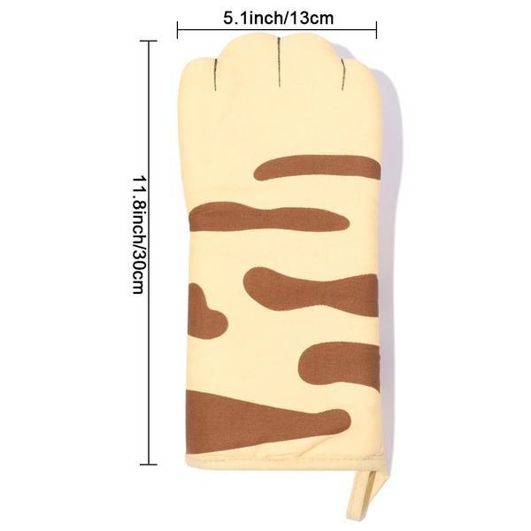 Cat Paws Cotton Oven Mitts with Thermal Insulation