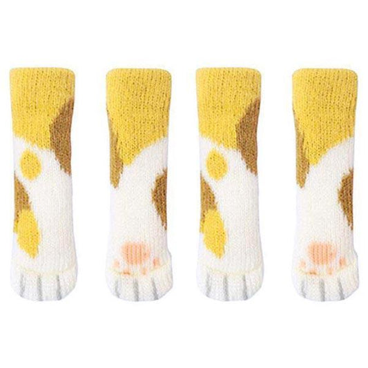 Cat Paw Chair Leg Covers - Noise Reducing Furniture Socks