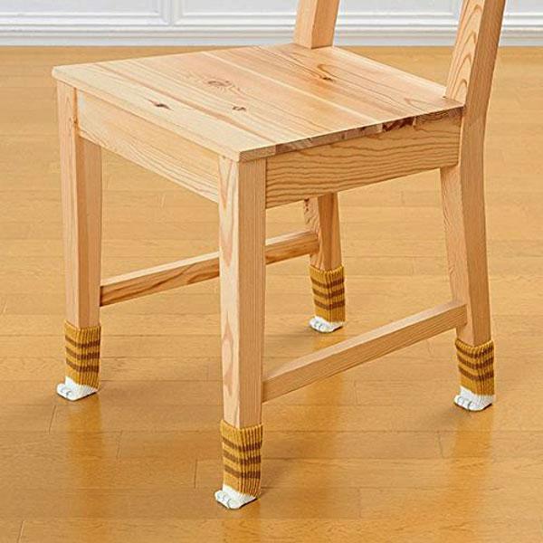 Cat Paw Chair Leg Covers - Noise Reducing Furniture Socks