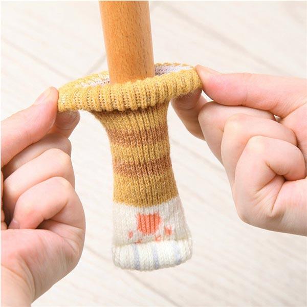 Cat Paw Chair Leg Covers - Noise Reducing Furniture Socks