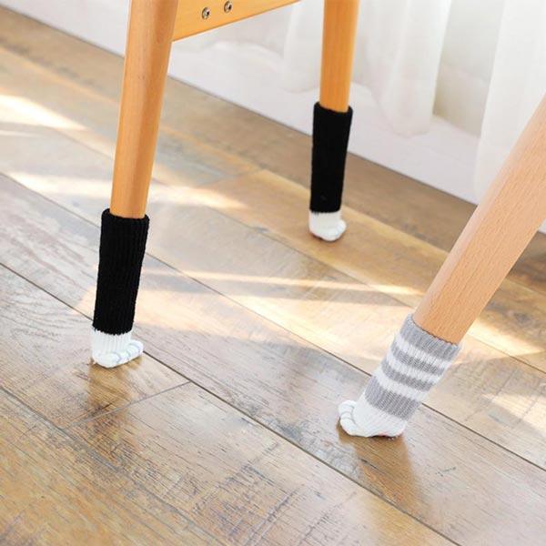 Cat Paw Chair Leg Covers - Noise Reducing Furniture Socks
