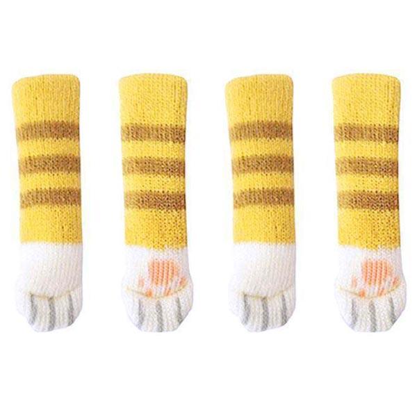 Cat Paw Chair Leg Covers - Noise Reducing Furniture Socks