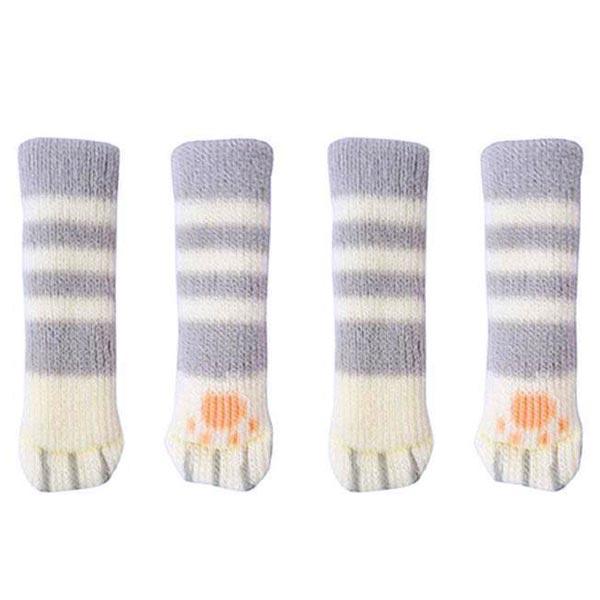 Cat Paw Chair Leg Covers - Noise Reducing Furniture Socks