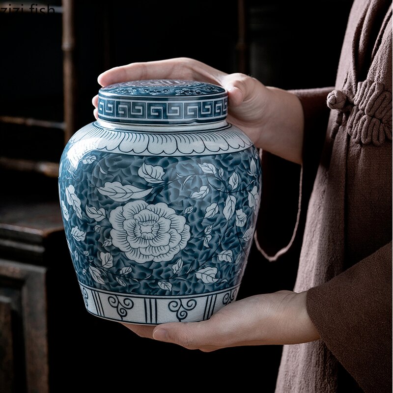 Ceramic Airtight Tea Storage Container with Moisture Protection