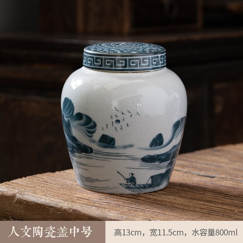 Ceramic Airtight Tea Storage Container with Moisture Protection
