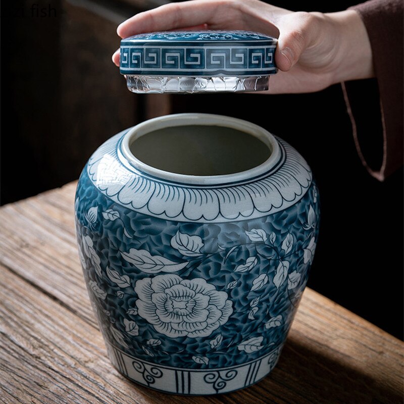 Ceramic Airtight Tea Storage Container with Moisture Protection