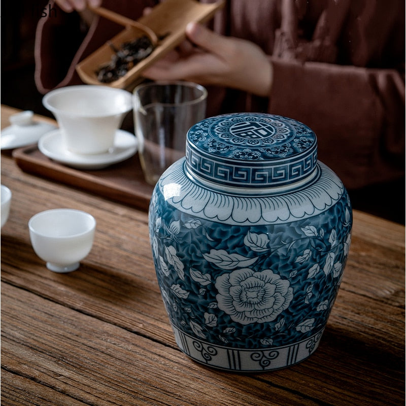 Ceramic Airtight Tea Storage Container with Moisture Protection