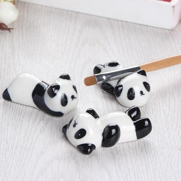 Ceramic Panda Chopstick Holder in Cute Poses