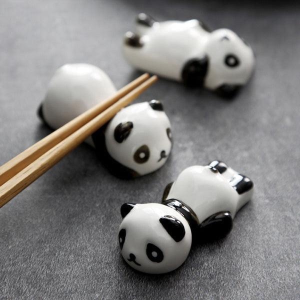 Ceramic Panda Chopstick Holder in Cute Poses