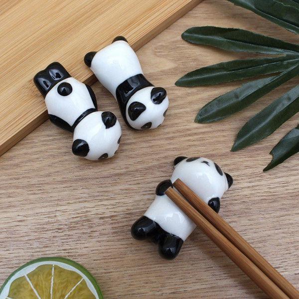 Ceramic Panda Chopstick Holder in Cute Poses