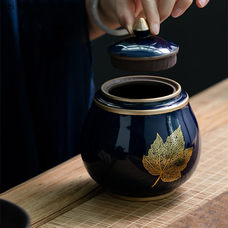 Ceramic Moisture-Proof Teapot Storage Container
