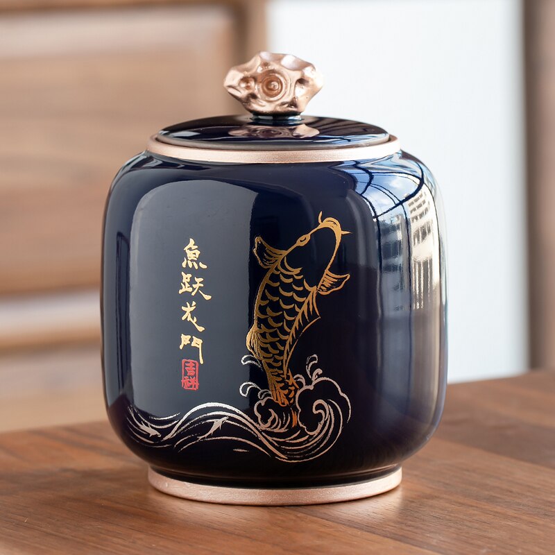 Ceramic Moisture-Proof Teapot Storage Container