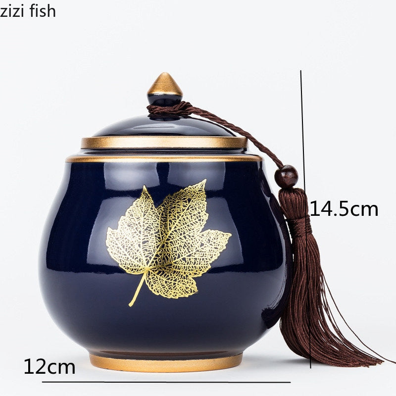 Ceramic Moisture-Proof Teapot Storage Container