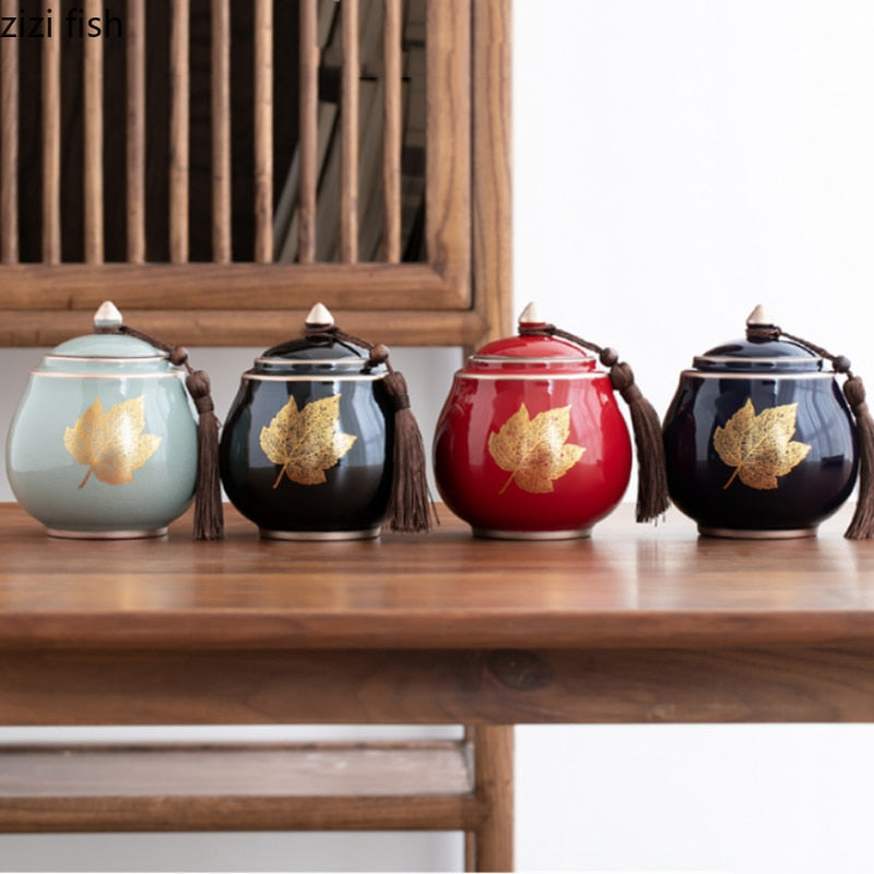 Ceramic Moisture-Proof Teapot Storage Container