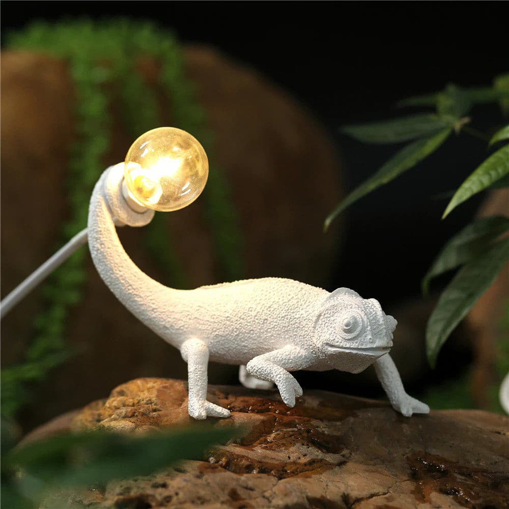 Chameleon Accent Resin Table Lamp with Soft Illumination