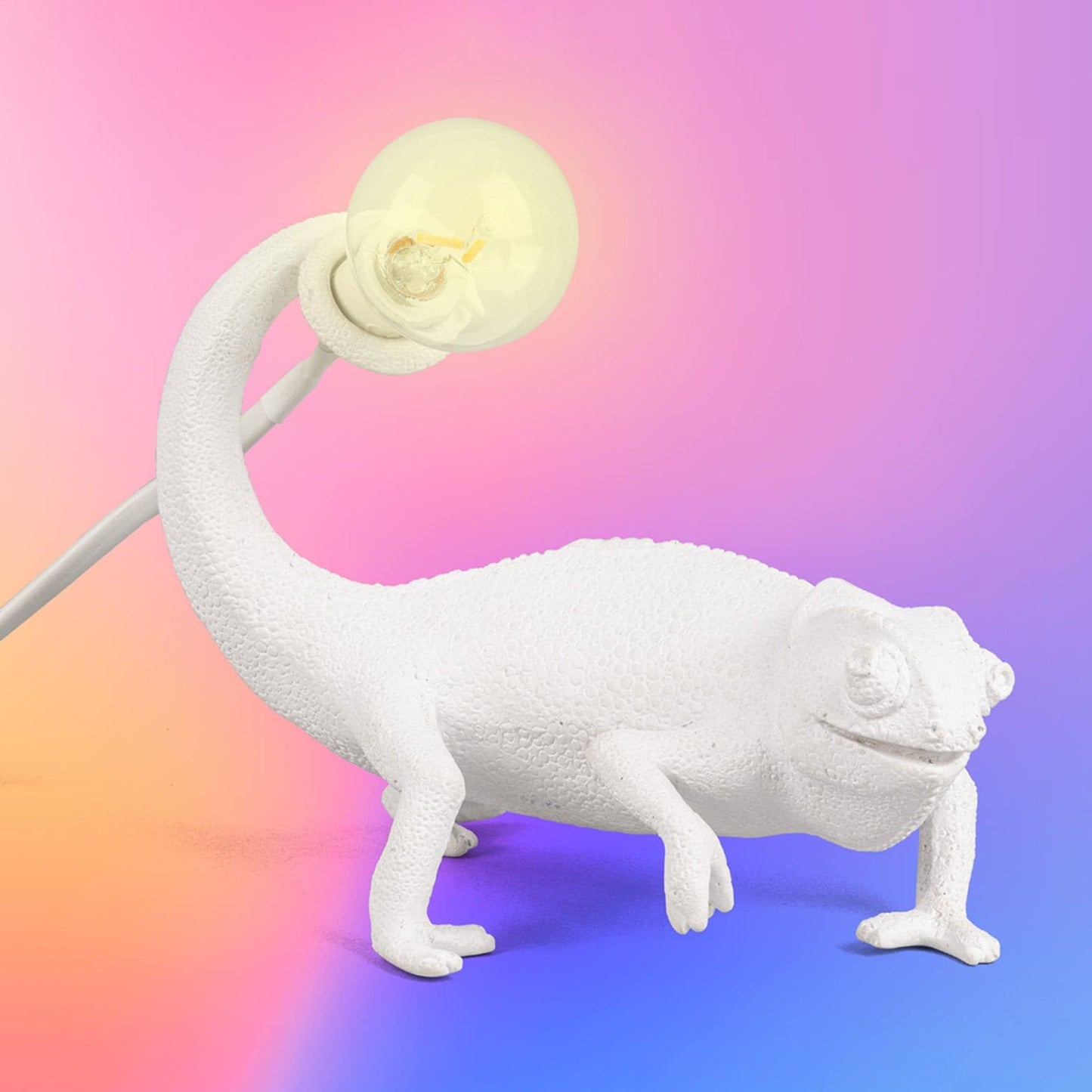 Chameleon Accent Resin Table Lamp with Soft Illumination