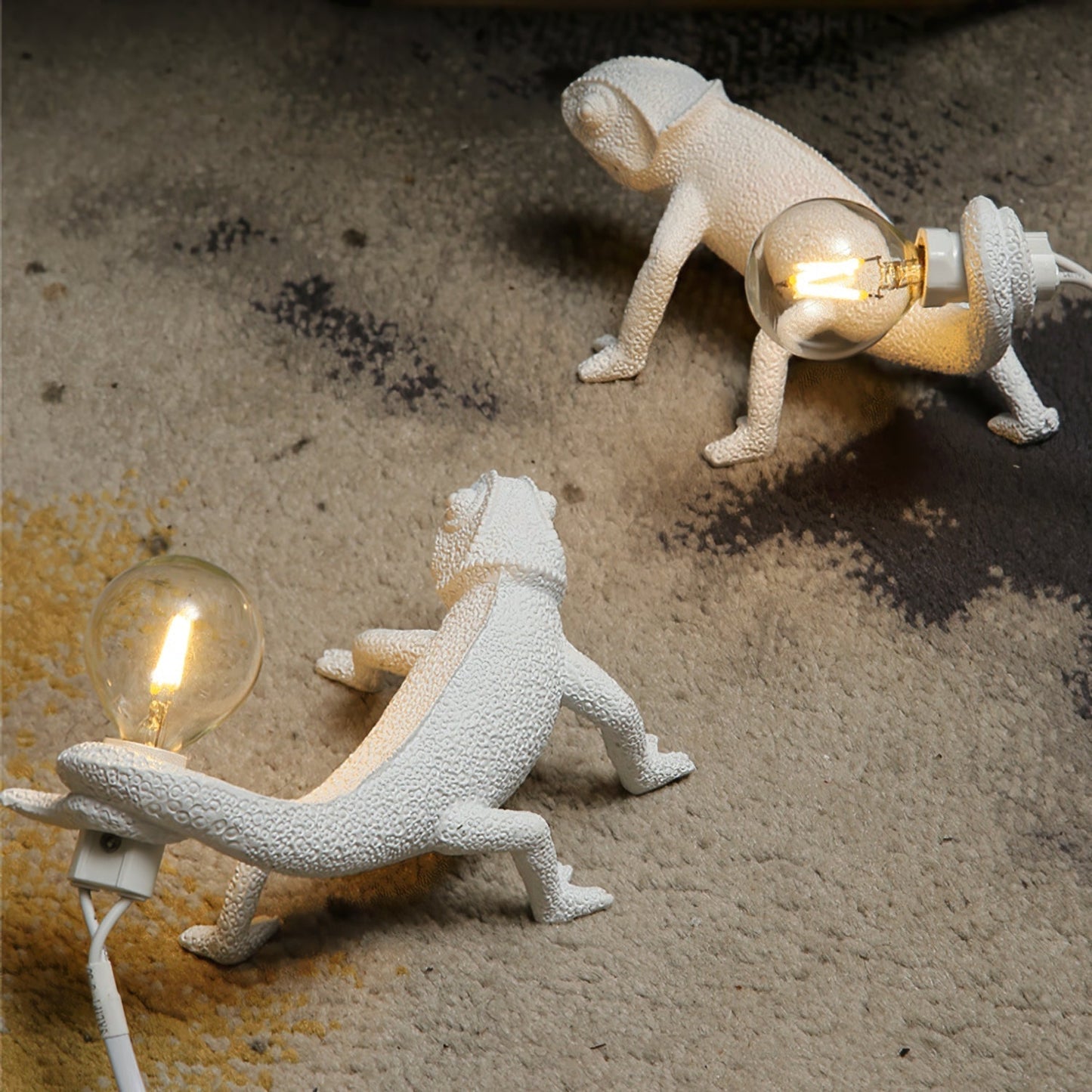 Chameleon Accent Resin Table Lamp with Soft Illumination