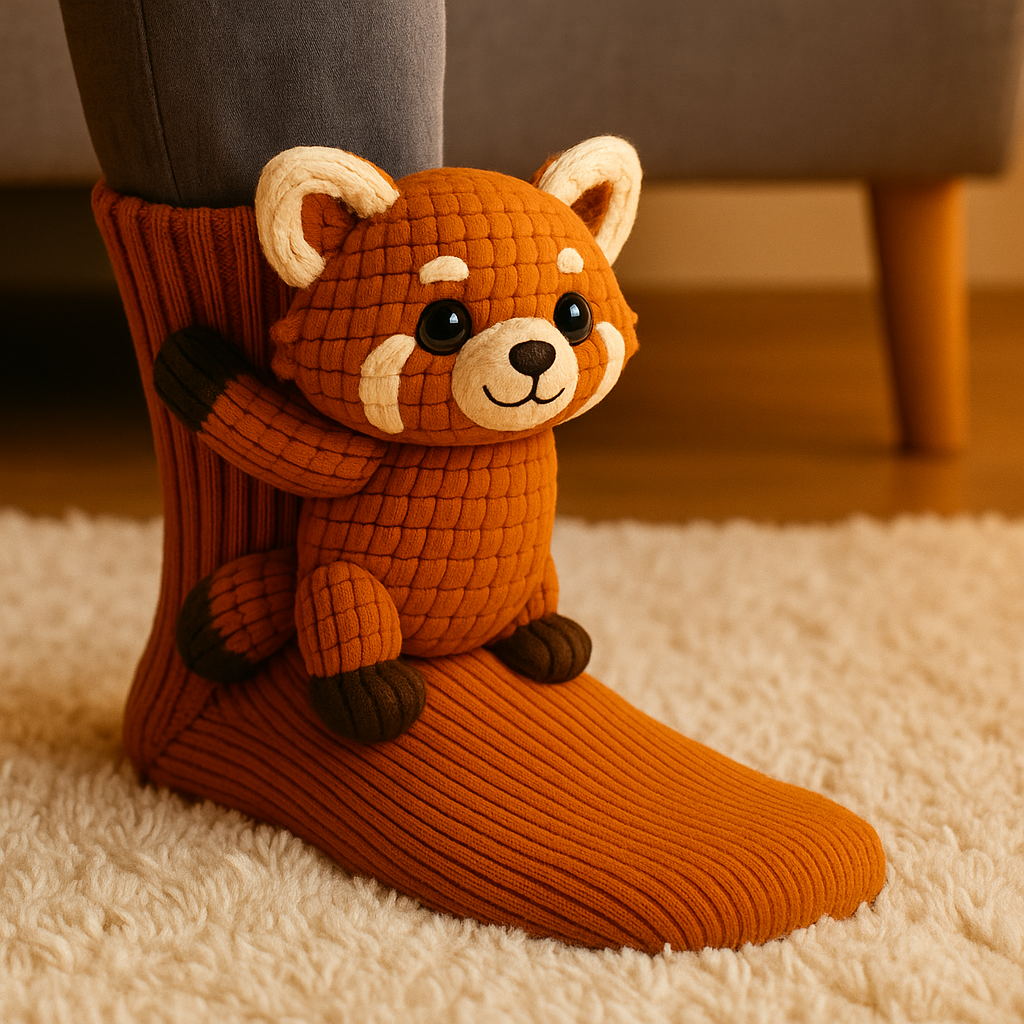 Plush Sloth Non-Slip Winter Slipper Socks