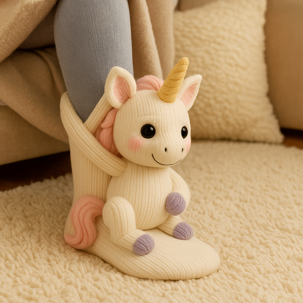 Plush Sloth Non-Slip Winter Slipper Socks