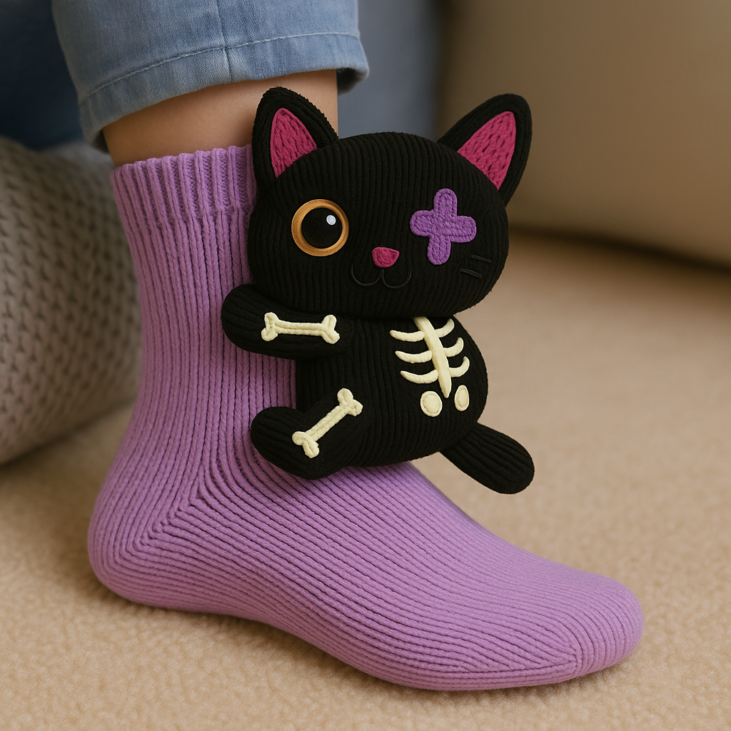 Plush Sloth Non-Slip Winter Slipper Socks