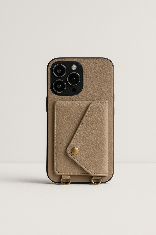 Adjustable Phone Case with Shoulder Strap and Card Pocket