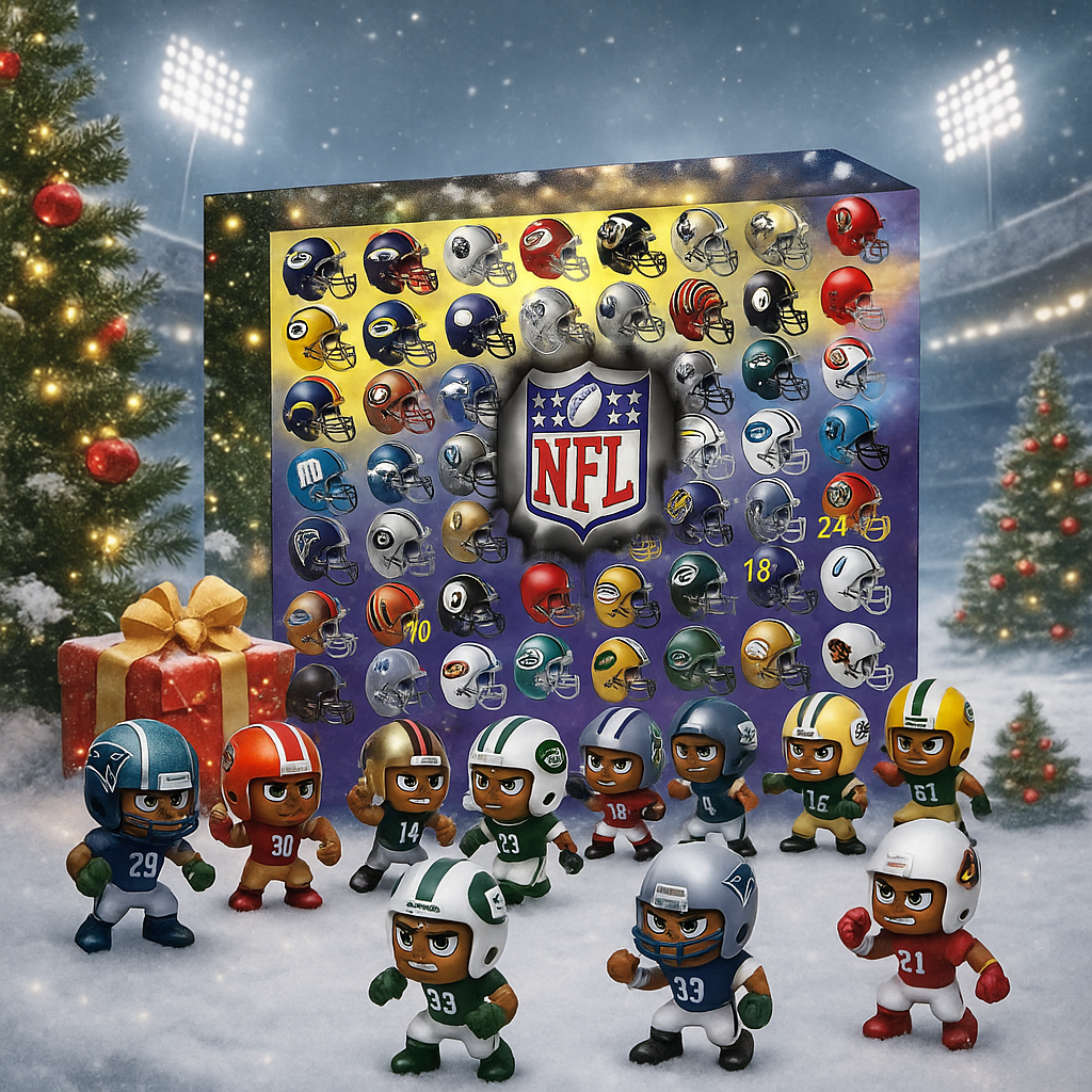 Football-Themed Advent Calendar with 24 Collectible Surprises