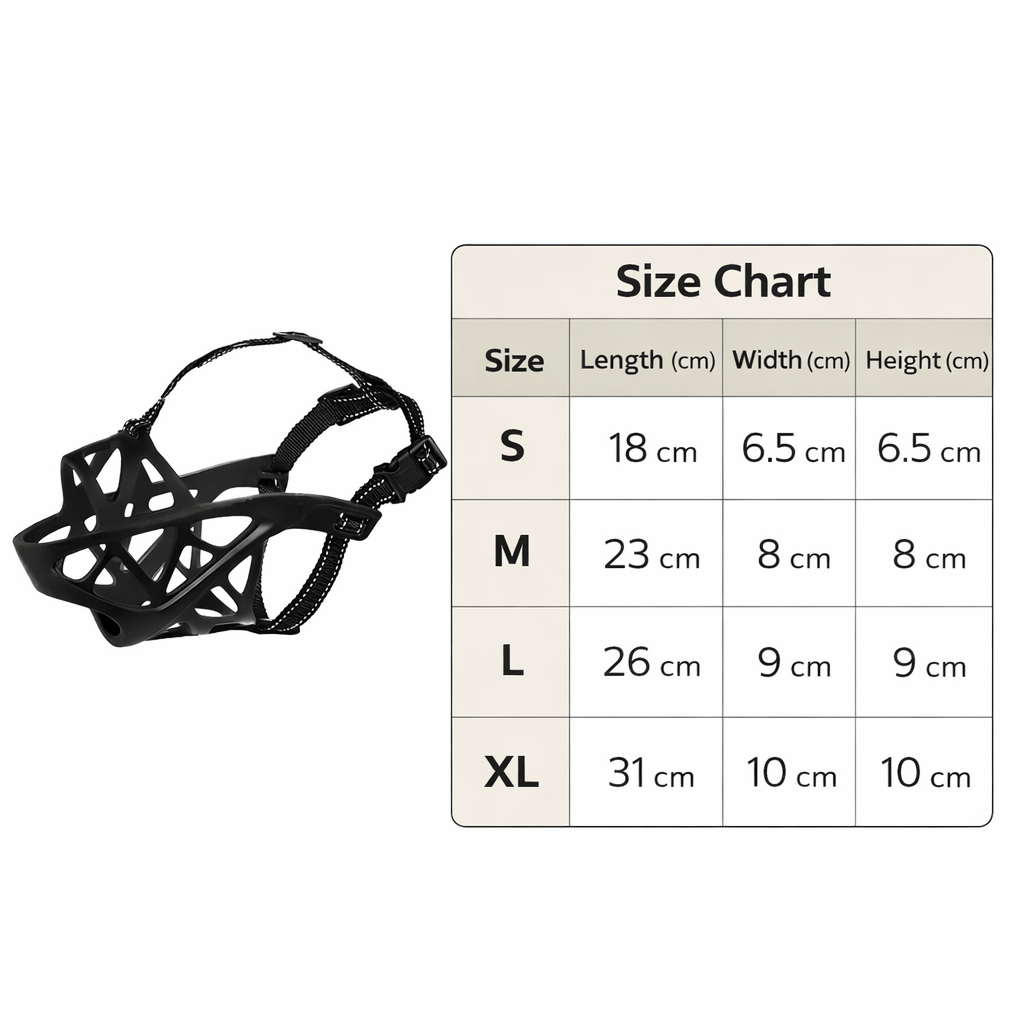 Gentle Soft Dog Muzzle for Comfortable Behavior Control