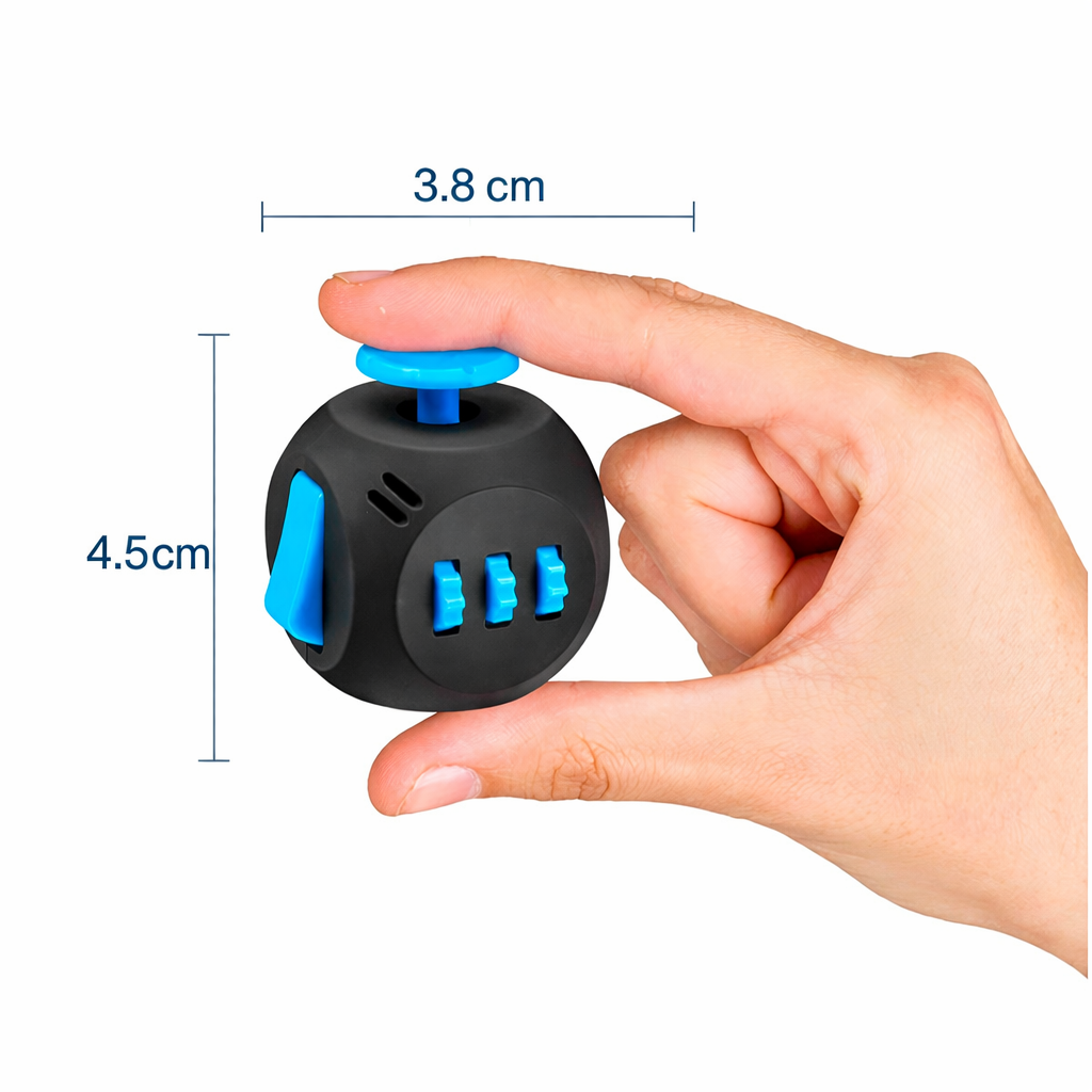 Sensory Fidget Cube with Tactile Controls for Stress Relief