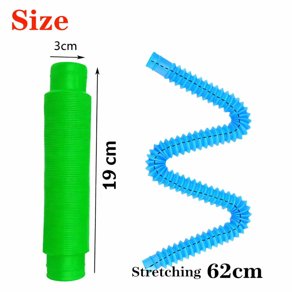 Large Telescopic Sensory Fidget Tube for Stress Relief and Creative Play