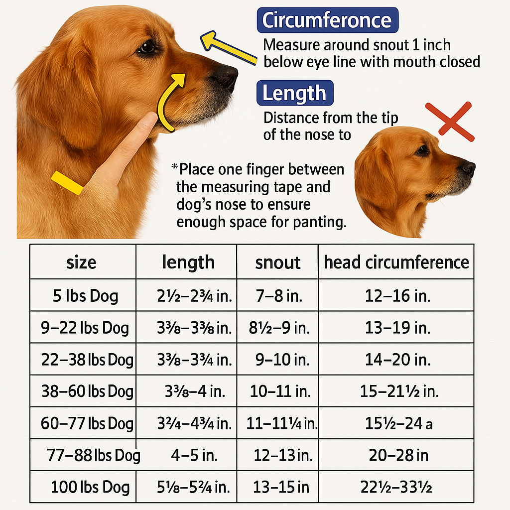 Reflective Breathable Dog Muzzle for Comfortable Fit