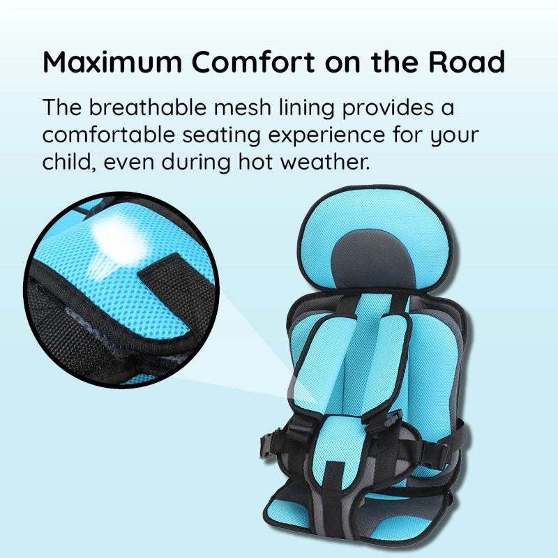 Child Safety Car Cushion Seat with Adjustable Straps