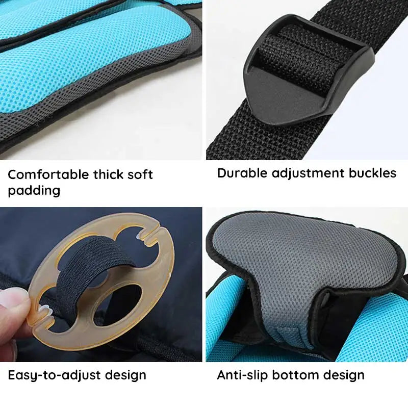 Child Safety Car Cushion Seat with Adjustable Straps
