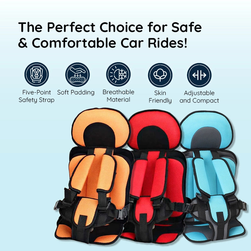 Child Safety Car Cushion Seat with Adjustable Straps