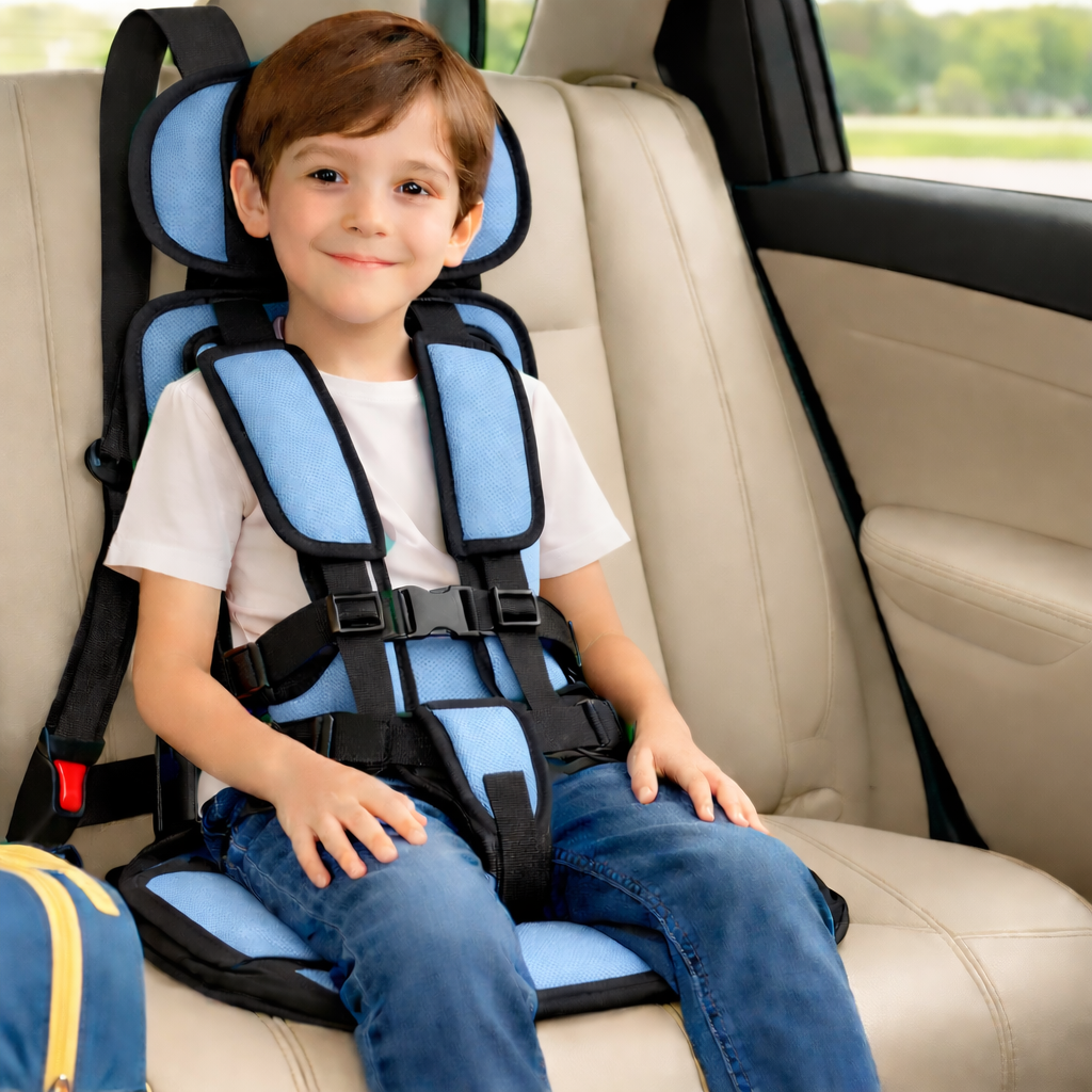 Portable Kids Car Seat Booster with 5-Point Harness