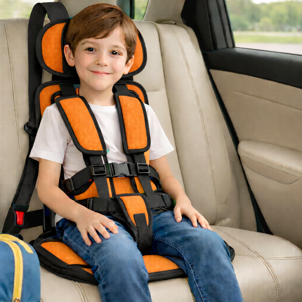 Portable Kids Car Seat Booster with 5-Point Harness