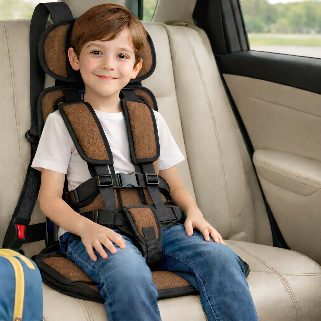 Portable Kids Car Seat Booster with 5-Point Harness