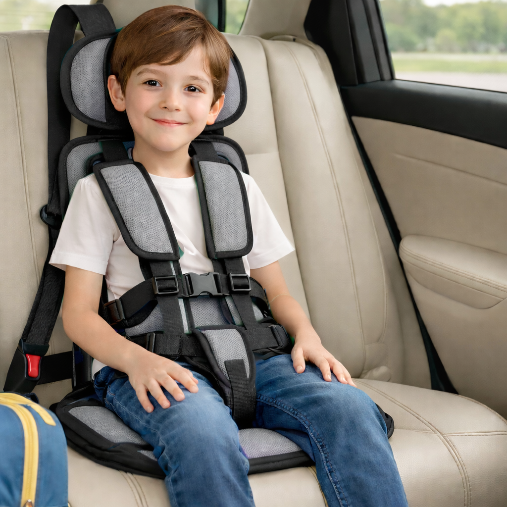 Portable Kids Car Seat Booster with 5-Point Harness
