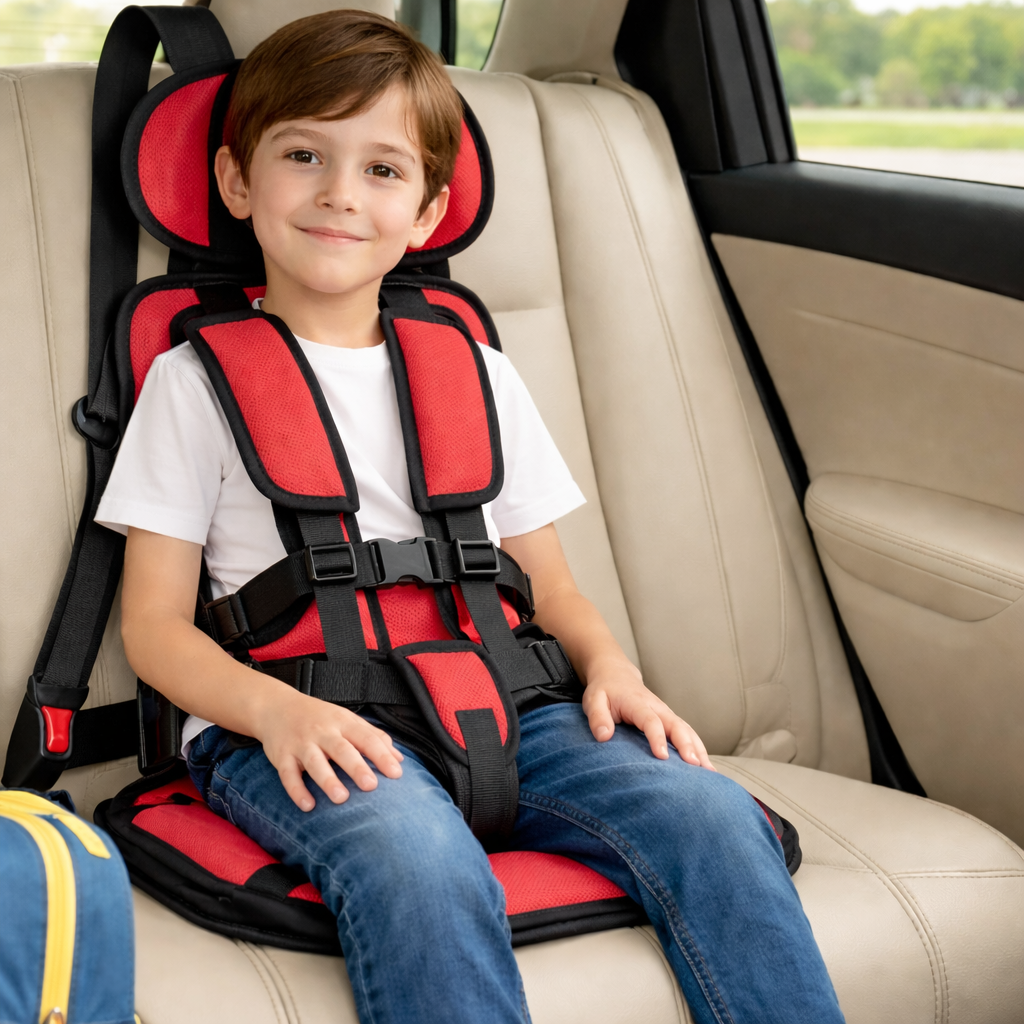 Portable Kids Car Seat Booster with 5-Point Harness