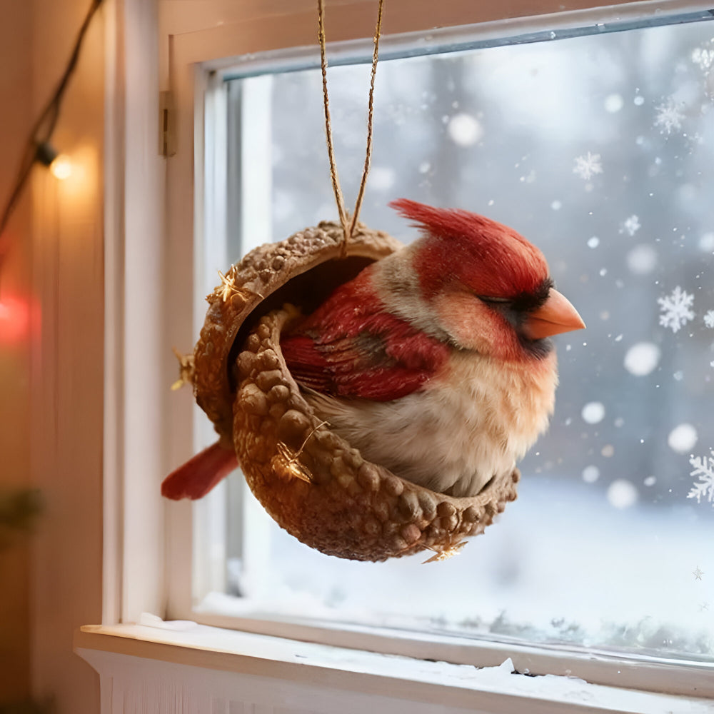 Woodland Animal Acorn Christmas Ornaments