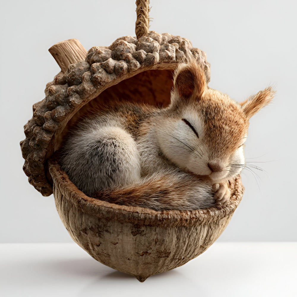 Woodland Animal Acorn Christmas Ornaments