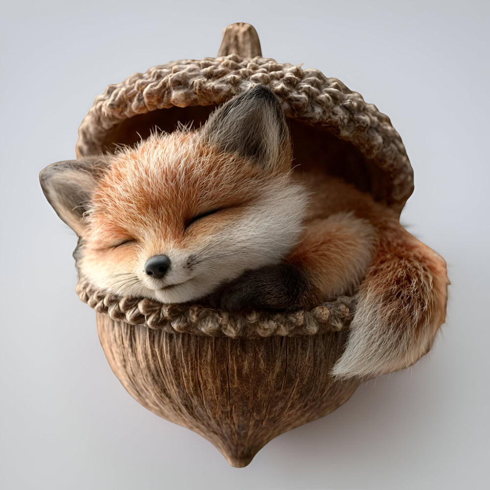 Woodland Animal Acorn Christmas Ornaments