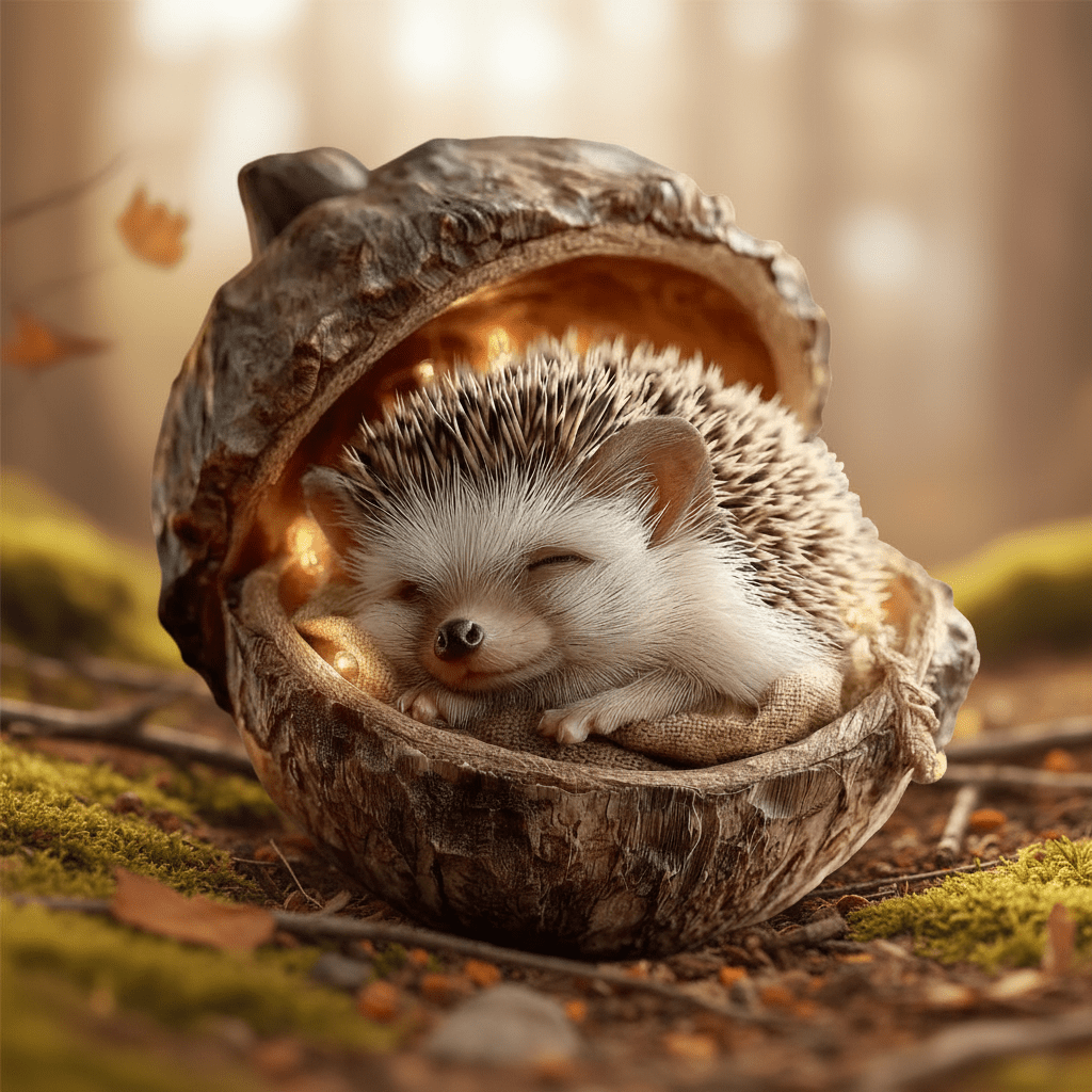 Handcrafted Woodland Animal Acorn Christmas Ornaments