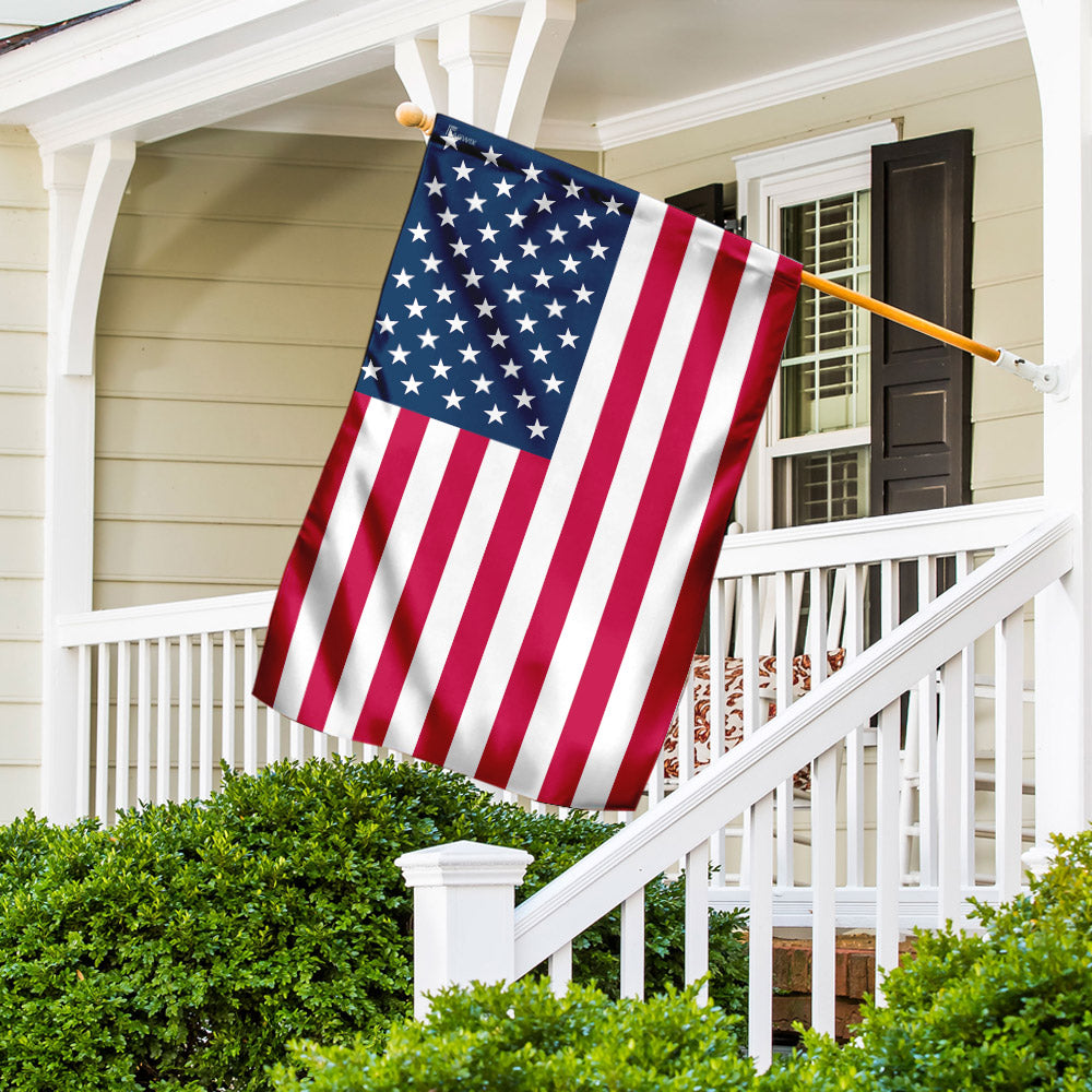 Double-Sided American Flag - Durable Canvas Patriotic Flag for House & Garden